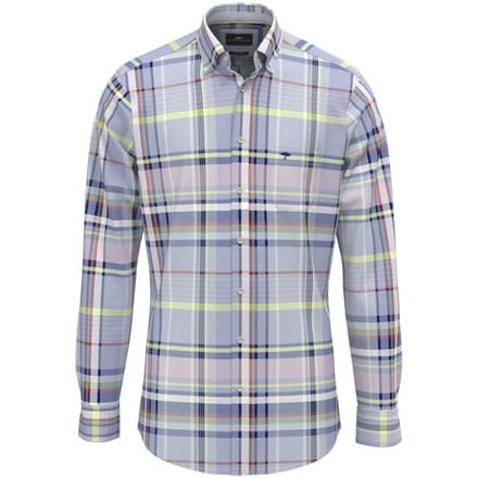 Fynch-Hatton Overhemd Bold Check Oxford Button-Down New Breeze-Multi / male