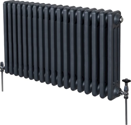 3-kolomsradiator - antraciet - 600x832 mm - 4331 btu