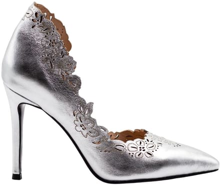 Zellini Schoenen Echt Leer Zilver - 34
