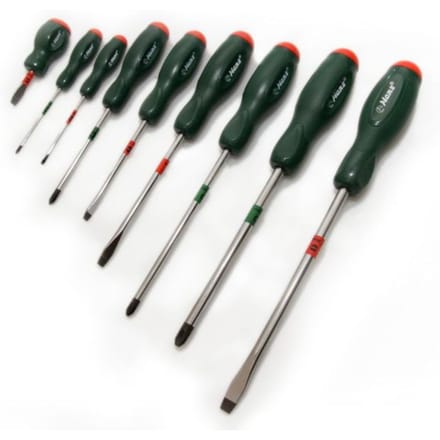 Sleuf+Kruissleuf Schroevendrehersatz HANS 9 Stk(3x75-PH3x150)