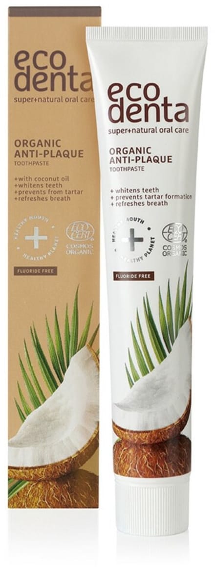 Ecodenta - Tandpasta Organic Coconut - 4 x 75 ml - Voordeelverpakking