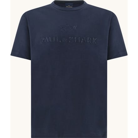 lichtgewicht katoenen t-shirt met blauwe man print