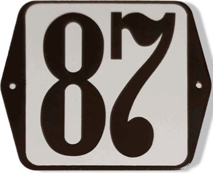 Huisnummer standaard nummer 87