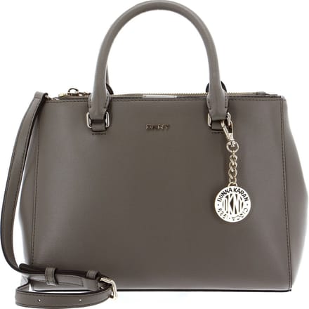 DKNY Leren Schoudertas Handtas Bryant Satchel Toffee Bruine