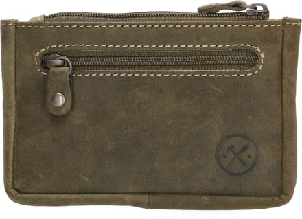 Hide & Stitches Idaho Sleuteletui - 100% Leer - Olijfgroen