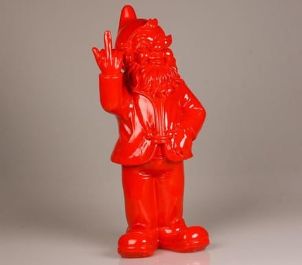 Kabouter F Ck You 20 cm rood