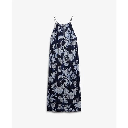 Superdry Beach Camimaxi-jurk Blue Grootte: 44