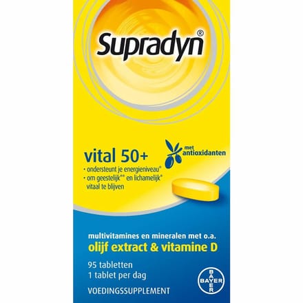 Supradyn - Vital 50+ - 2 x 95 tabletten - Voordeelverpakking