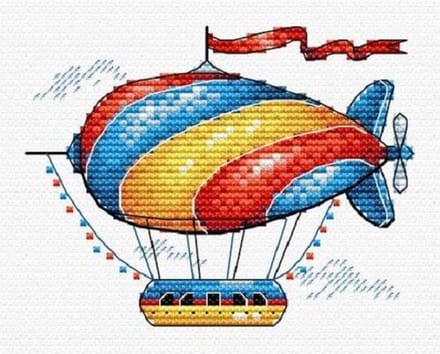 borduurpakket luchtschip - luchtballon