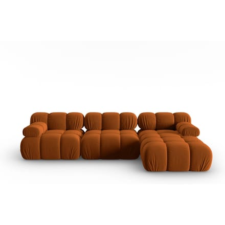 Modulaire-4-zitshoekbank Tropea rechts velvet | Milo Casa