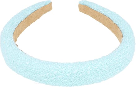 Haarsoires Haarband Diadeem 3cm – Dik Gevuld – Geweven – Lichtblauw