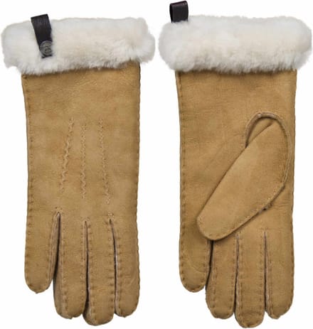 Van Buren suède/wollen dames handschoenen | Camel | 1/S | Lamsvacht handschoenen