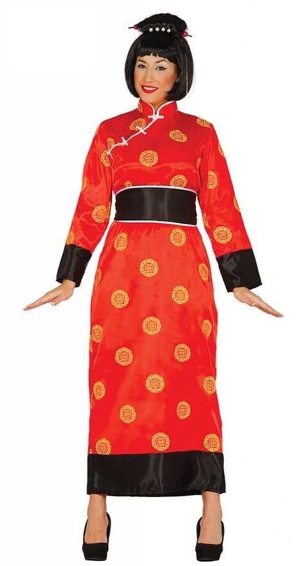 Chinese dame kimono - Maat XL