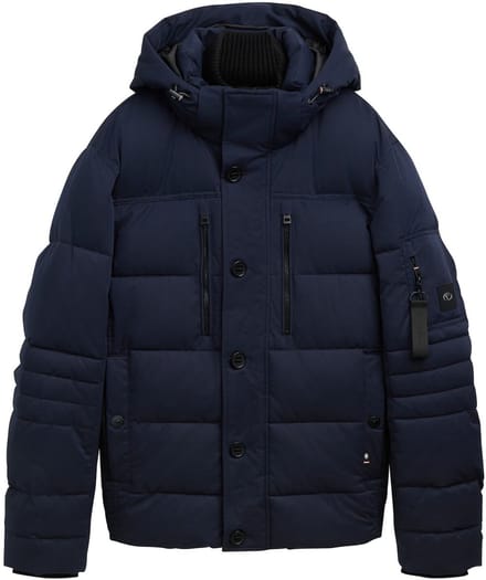 Tom Tailor - Pufferjas met afneembare capuchon - Maat XXXL - sky captain blue