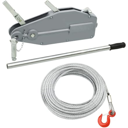 vidaXL - Lier - met - staalkabel - 800 - kg