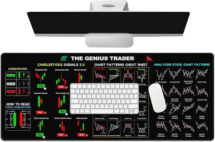 Day-Trading Computerpad - Beursinvestering Mat - Efficiënt Werken - Antislip Onderkant - 30 x 80 cm - Niet gespecificeerd