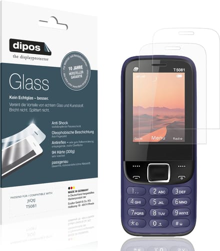 dipos – 2x Matte Pantserfolie geschikt voor JtQtJ T5081 | 9H Screenprotector