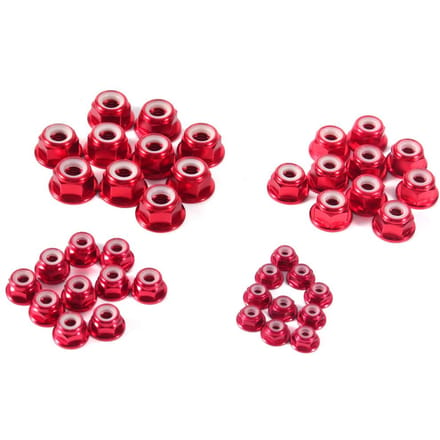 Anodiseer M5 Nylon Inzetstuk Zelfborgmoeren Zeskant Borgmoer Aluminiumlegering 10 stuks set