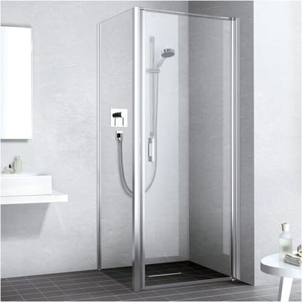 Kermi Liga swing door for shower tray 1-leaf 80 cm, stop right LI1WR080201AK