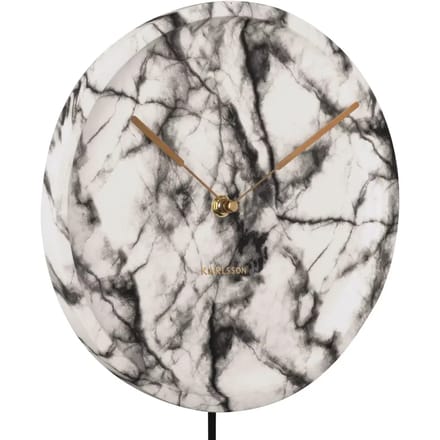 Karlsson Wandklok Pendule Longue - Wit - Ø25cm - Wandklok