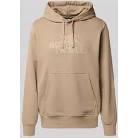 Hoodie met labelstitching