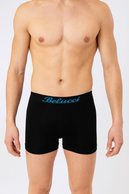 Belucci Microfiber Mega Pack Zwarte Heren Boxershorts - 16 -pack - Maat XL/XXL