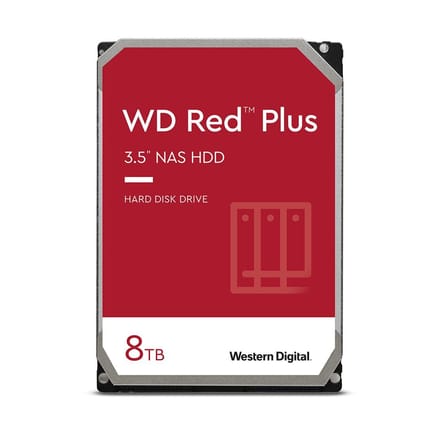 WD Red Plus - 8TB - Harde schijf - WD80EFPX - SATA-600 - 3.5"