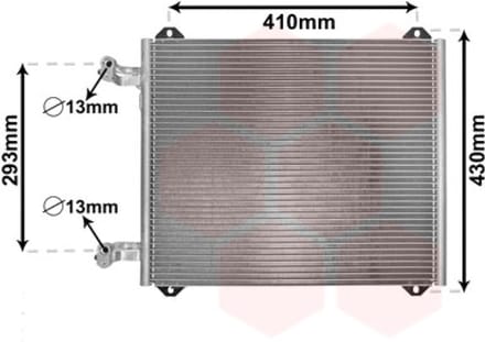 Van Wezel - LUCHTCONDENSATOR VOOR AUDI A2 8Z 2000-2005 8Z0260403B