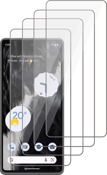 Screenprotector geschikt voor Google Pixel 7 - Gehard Glas Beschermglas Tempered Glass Screen Protector - 4 Stuks