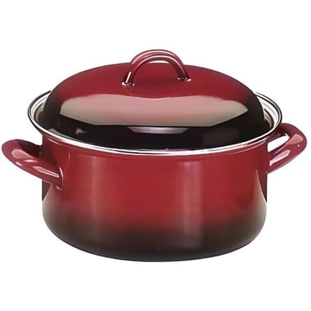 Braadpan - IBILI - Volcan - 28 cm - Geëmailleerd staal - Geschikt voor alle warmtebronnen, inclusief inductie