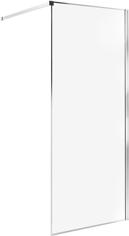 WASPAM - Douchescherm - Zilver - 80 x 190 cm - Veiligheidsglas