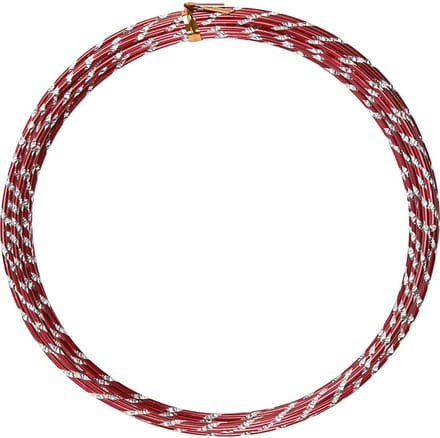 Creotime Aluminiumdraad 7 M Rond 2 Mm Rood/zilver