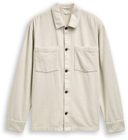 Tom Tailor Denim - Overshirt van corduroy - Maat M - greyish white