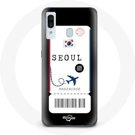 Coque pour Samsung Galaxy A30 Billet d'avion Seoul Corée du Sud