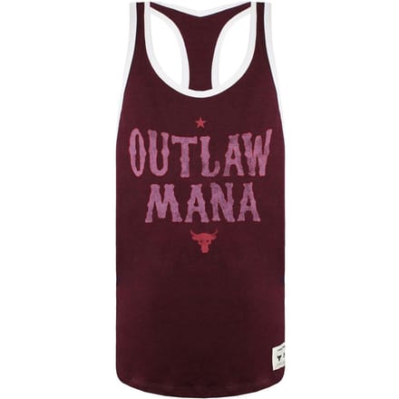 Under Armour x Project Rock Outlaw Mana Heren Burgundy Tank Top
