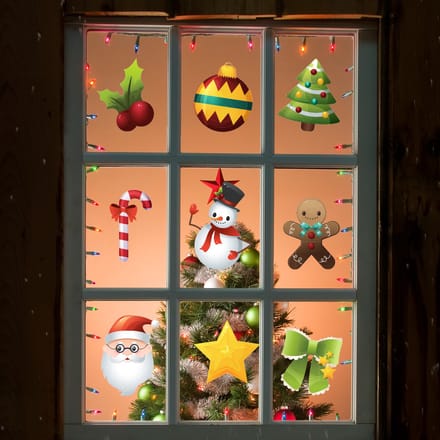 Kerstmagie sticker - Kerststickers - Feestelijke decoraties - 30x55cm