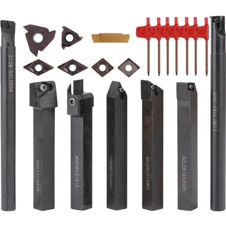 12 mm multifunctionele schacht draaibank draaigereedschaphouder kotterbaar met volhardmetalen steeksleutel