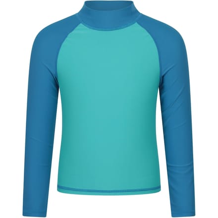 Mountain Warehouse Rash Top met lange mouwen voor kinderen/Kinderen (Licht Teal)