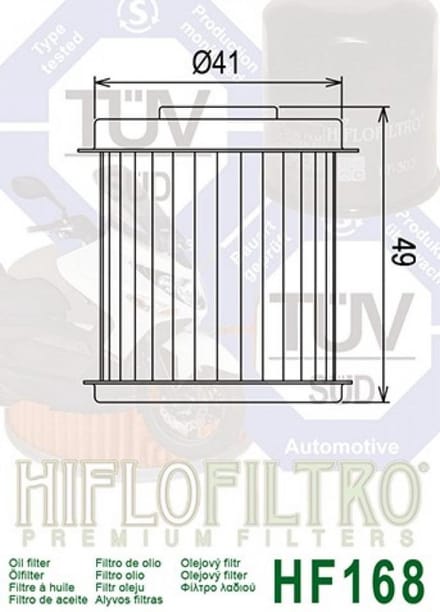 Oliefilter Hiflofiltro voor ULM Daelim 125 SL B-BONE 2010 tot 2012 Nieuw