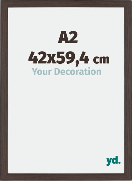 Your Decoration - Fotolijst A2 42x59,4 cm - MDF - Eiken Donker - Mura
