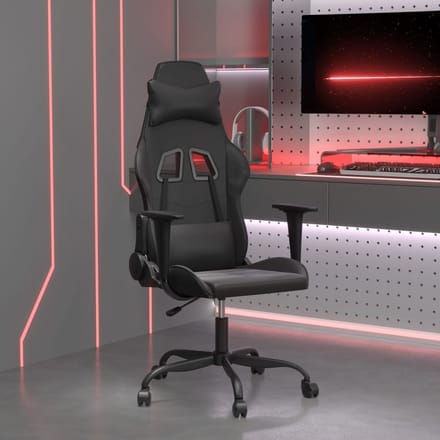 vidaXL - Gamestoel - kunstleer - zwart