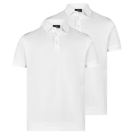 RAGMAN Heren poloshirt 2 pack Basic