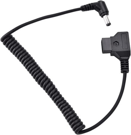 Adapter Kabel - Stroomkabel Connector - Camera Voeding - Rechte Hoek Connector - 35-100 cm - Zwart