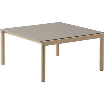 Muuto Couple Salontafel 80 x 84 - taupe - plain/plain