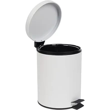 5l Pedal Bin Mat Wit