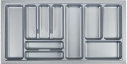 Orga-Box I Bestekbak zilvergrijs 1000 mm voor Tandembox u. ModernBox