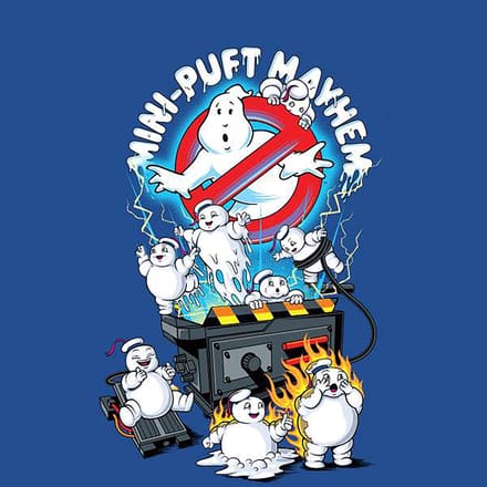Ghostbusters Mini-Puft Mayhem Men's T-Shirt - Blue - XXL