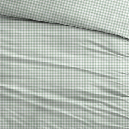 Sleepnight Dekbedovertrek Katoen Kaat - Groen - 140 x 200/220 cm + 1 kussensloop - [Groen]