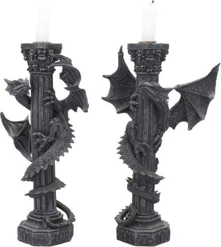 Kaarsenhouders 28cm (Set van 2) - Guardians of The Light