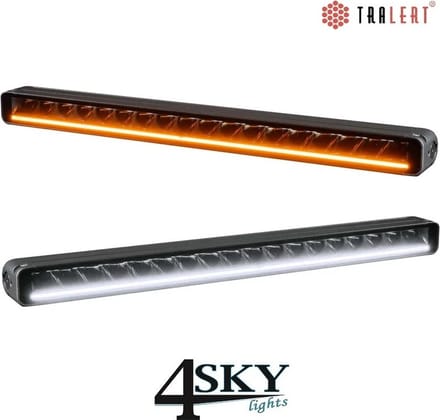 Nemesis 530 duo-color dag-rijverlichting drukwaterdicht IP69K ECE gecertificeerd voor gebruik op de openbare weg.